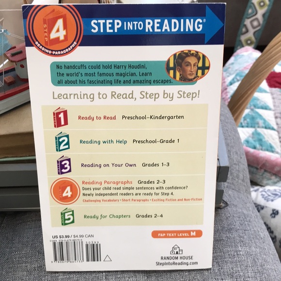 🎁5/$10 Sale🎁 Step 4 The Great Houdini by Monica Kulling - Picture 2 of 6